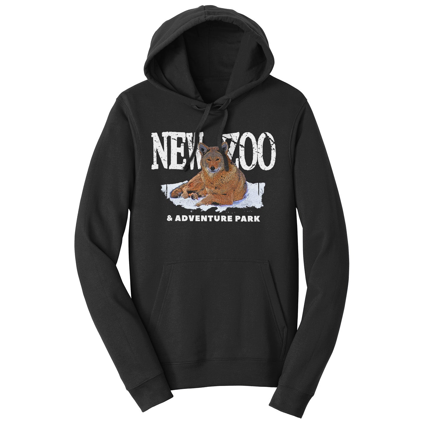 NEW Zoo Logo Red Wolf Art - Adult Unisex Hoodie Sweatshirt