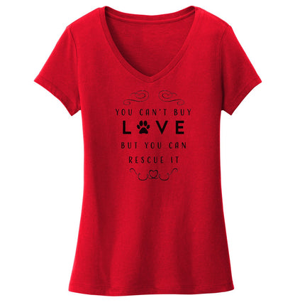 Can Rescue Love - Women's V-Neck T-Shirt