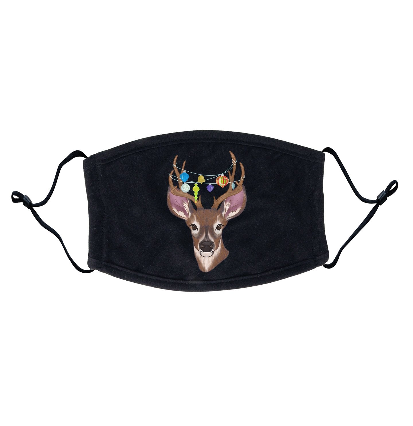 Christmas Buck Head - Adult Adjustable Face Mask
