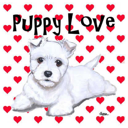 Westie Puppy Love - Adult Unisex Hoodie Sweatshirt