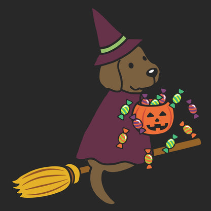 Chocolate Lab Witch - Adult Unisex Crewneck Sweatshirt