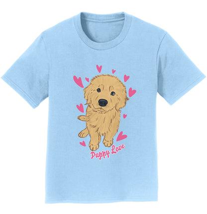 Golden Retriever Puppy Love - Kids' Unisex T-Shirt