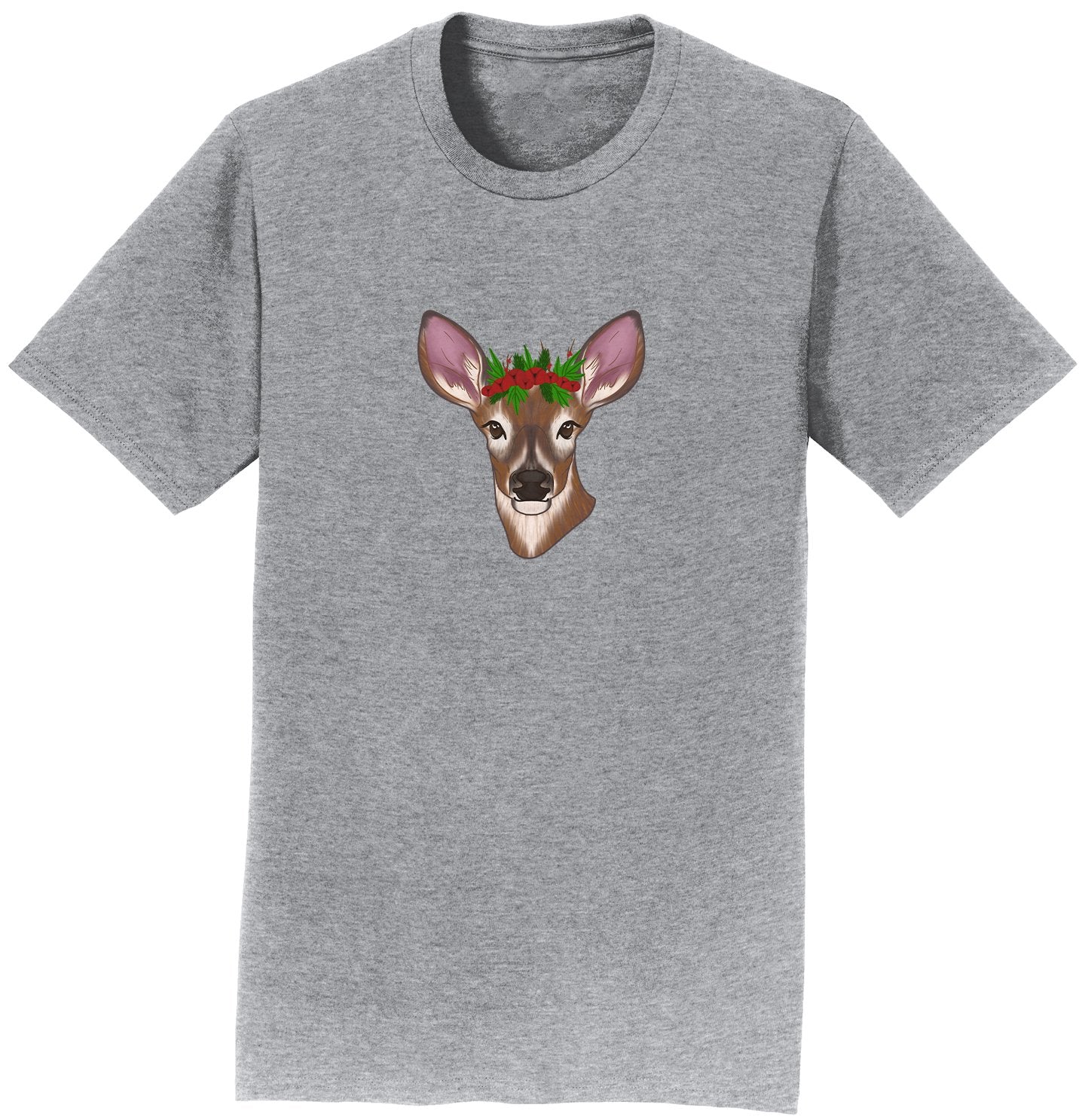 Christmas Doe Head - Adult Unisex T-Shirt