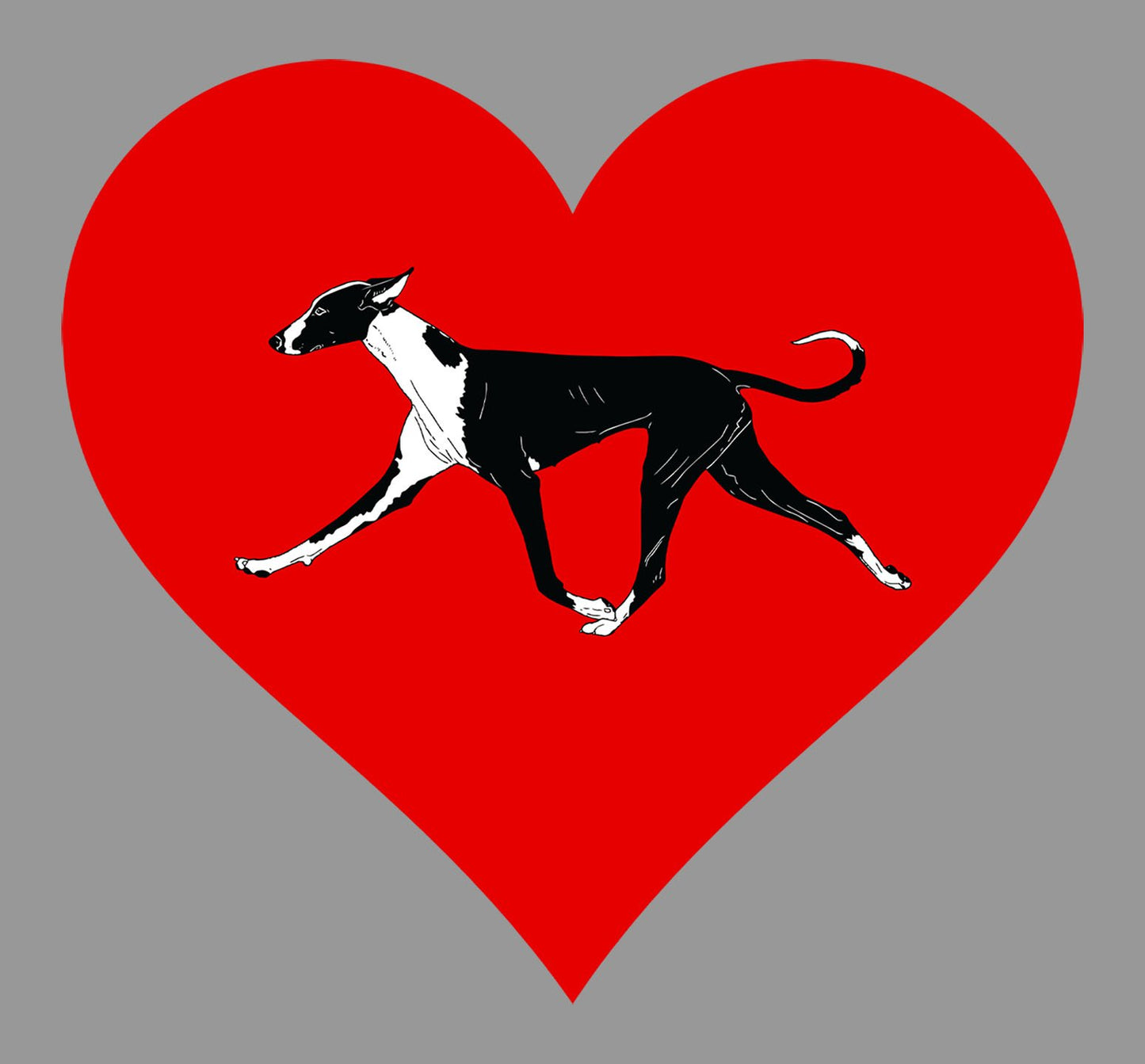 Ibizan Hound on Heart Left Chest - Women's Full-Zip Hoodie Sweatshirt