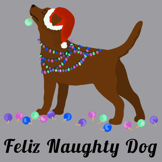 Feliz Naughty Dog Chocolate Lab - Kids' Unisex Hoodie Sweatshirt