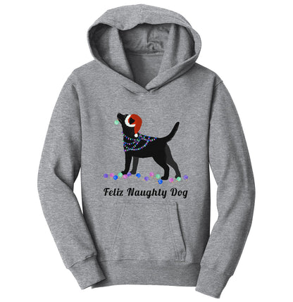 Feliz Naughty Dog Black Lab - Kids' Unisex Hoodie Sweatshirt