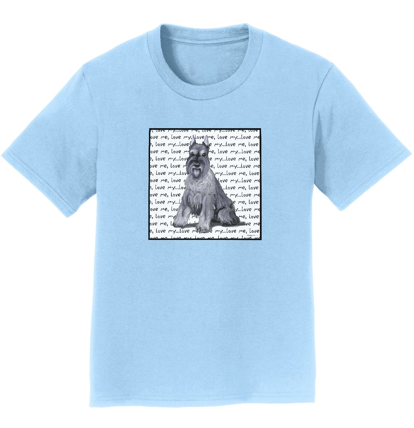 Animal Pride - Schnauzer Love Text - Kids' Unisex T-Shirt