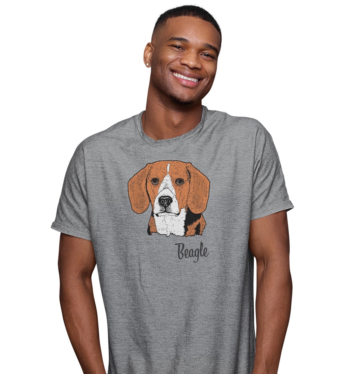 Beagle Headshot - Adult Unisex T-Shirt