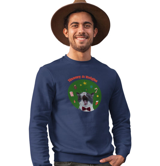 Animal Pride - Meowy & Bright - Adult Unisex Crewneck Sweatshirt