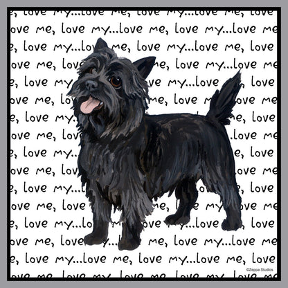 Cairn Terrier Love Text - Adult Unisex T-Shirt