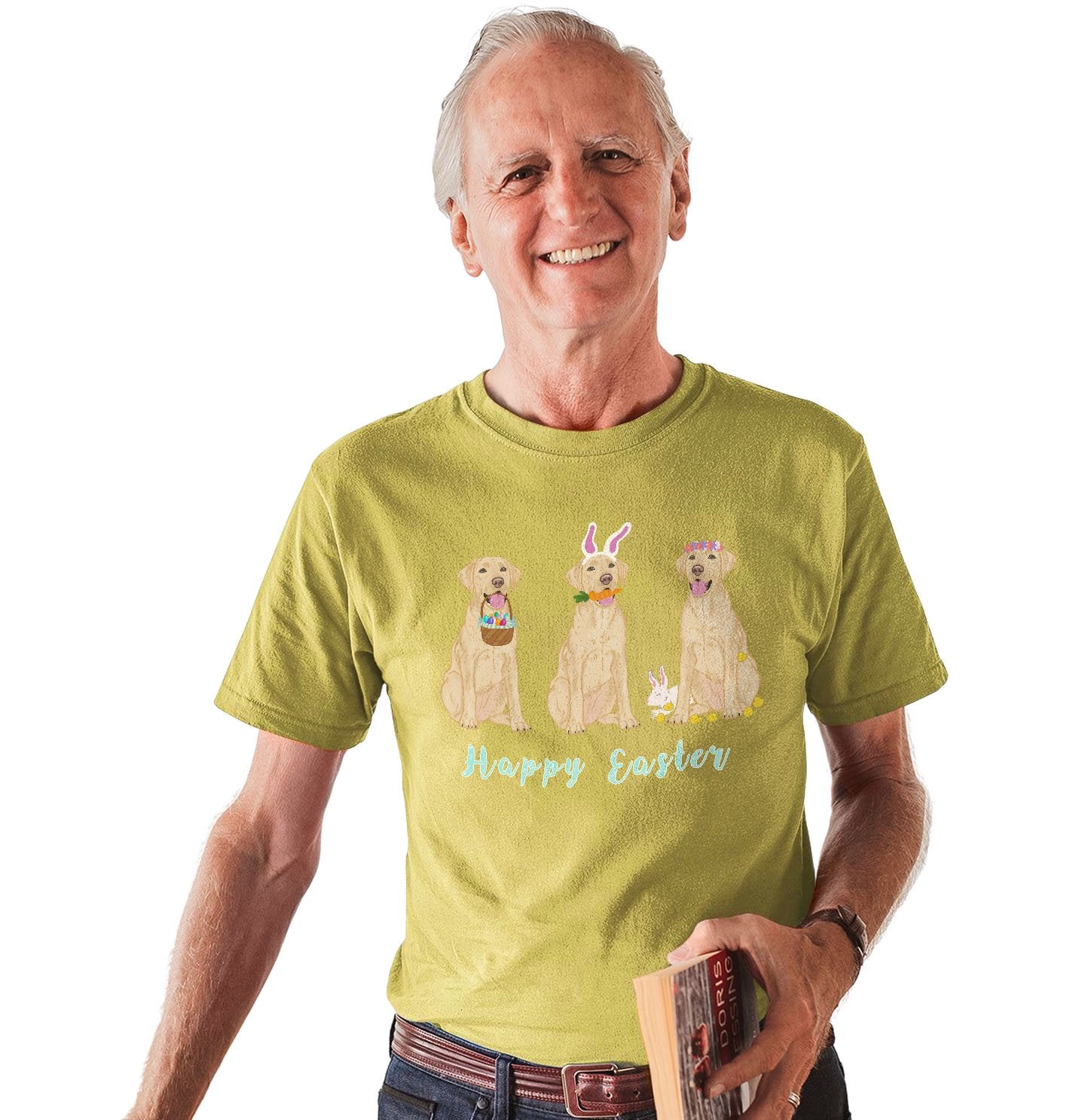 Animal Pride - Easter Yellow Labrador Line Up - Adult Unisex T-Shirt