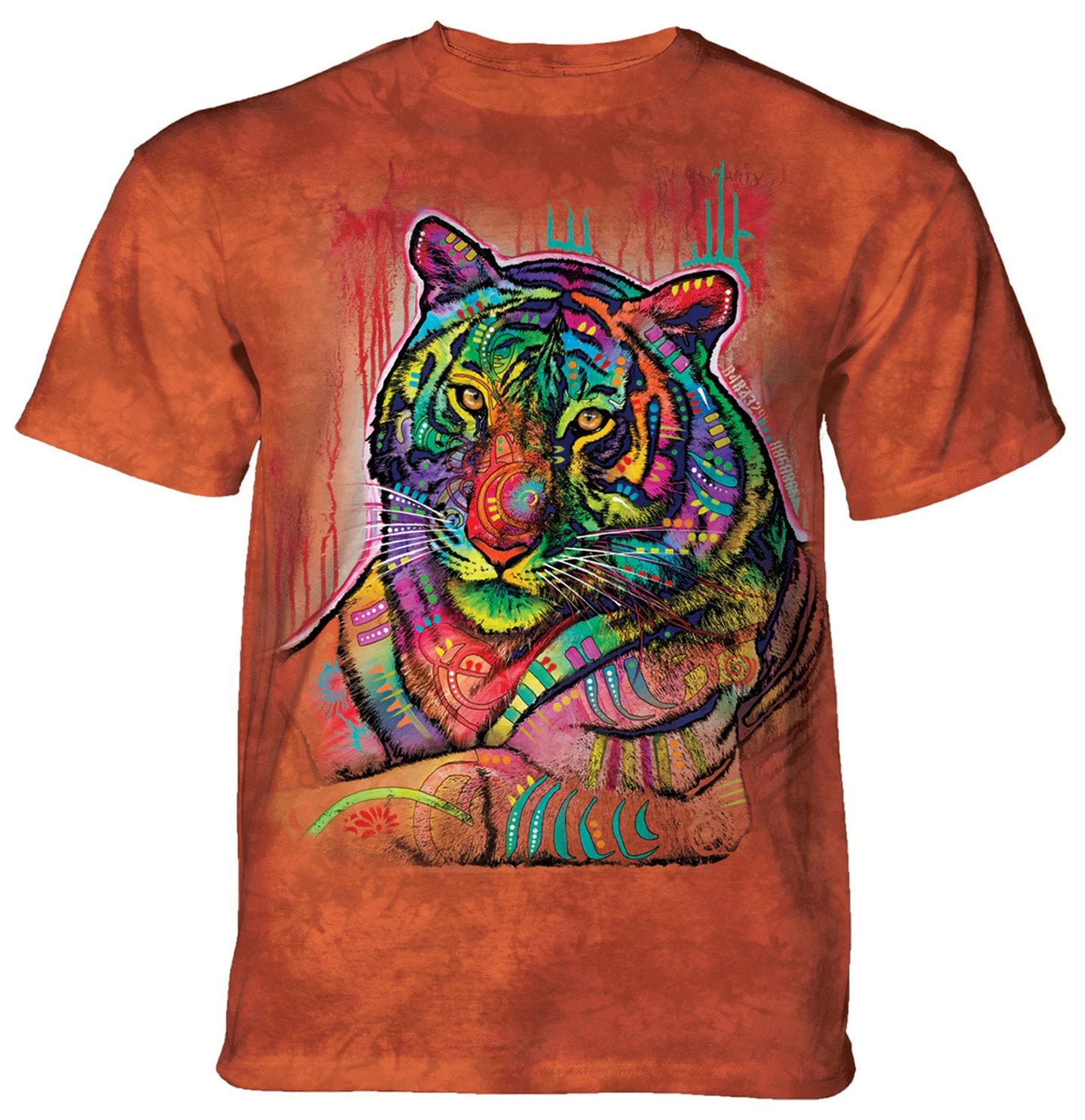The Mountain - Russo Tiger on Orange - Kids' Unisex T-Shirt