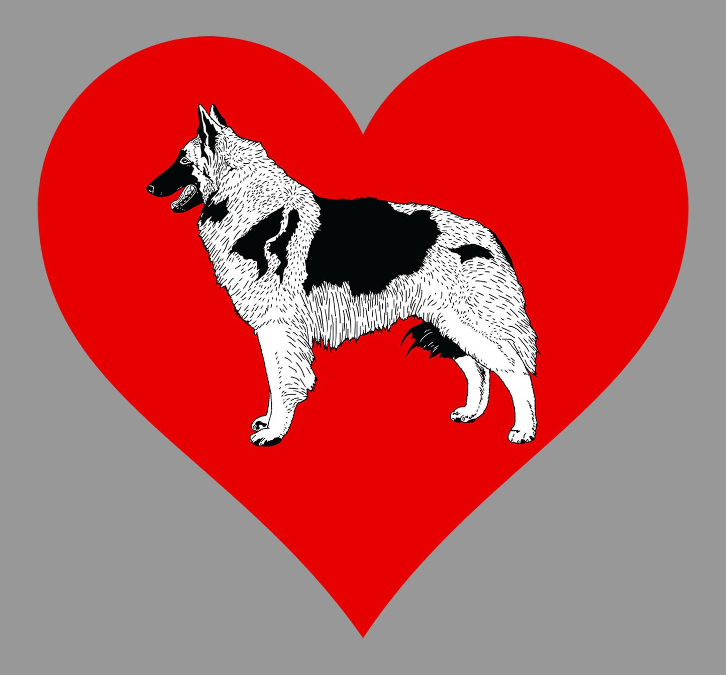 Belgian Tervuren on Heart Left Chest - Women's Full-Zip Hoodie Sweatshirt