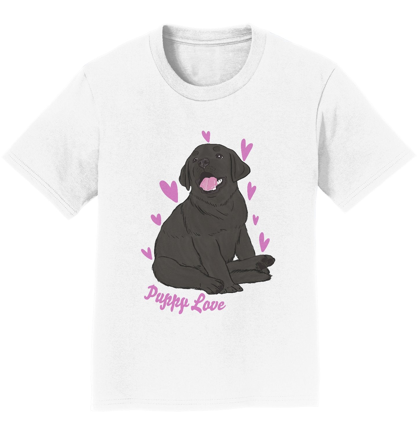 Black Labrador Puppy Love - Kids' Unisex T-Shirt