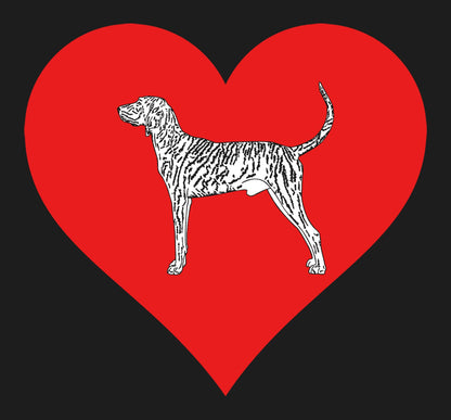 Plott Hound on Heart Left Chest - Women's Full-Zip Hoodie Sweatshirt