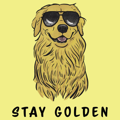 Stay Golden Retriever - Women's Fitted T-Shirt