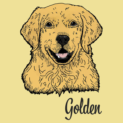 Golden Retriever Headshot - Adult Unisex T-Shirt