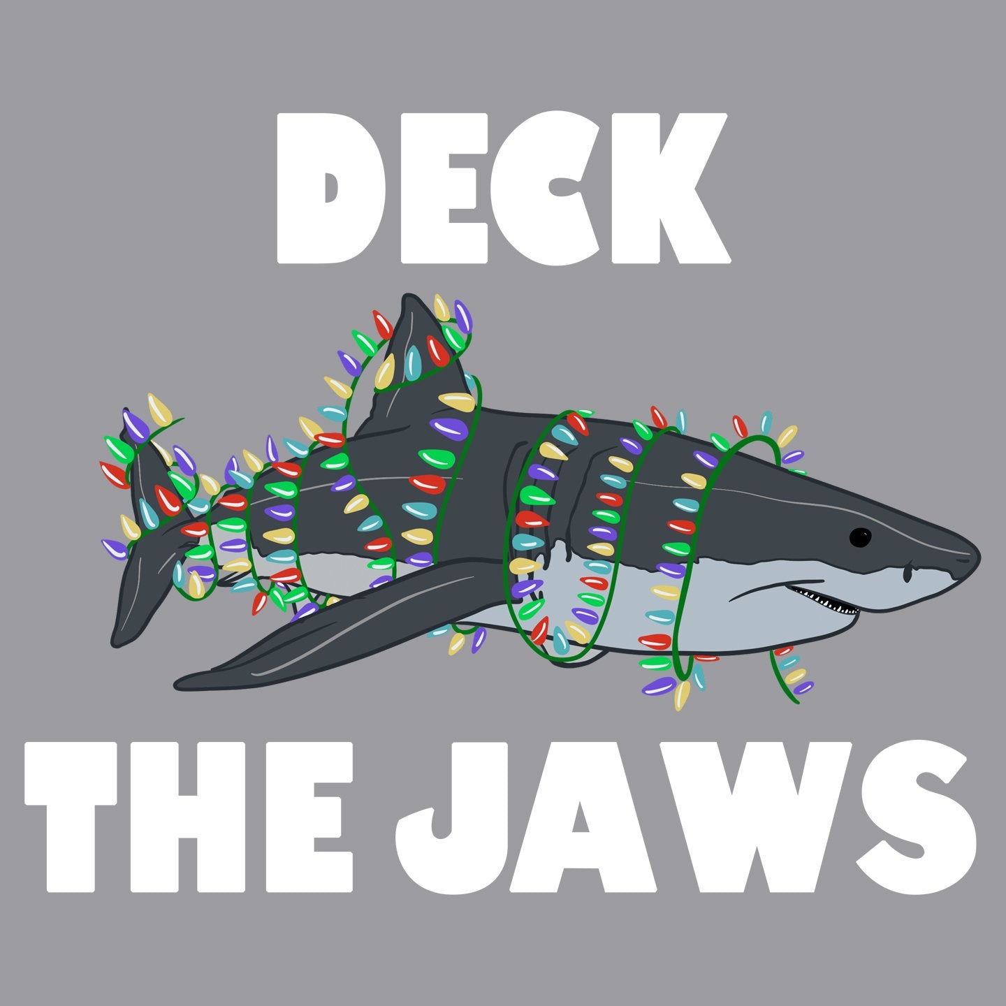 Deck the Jaws - Adult Unisex Hoodie Sweatshirt