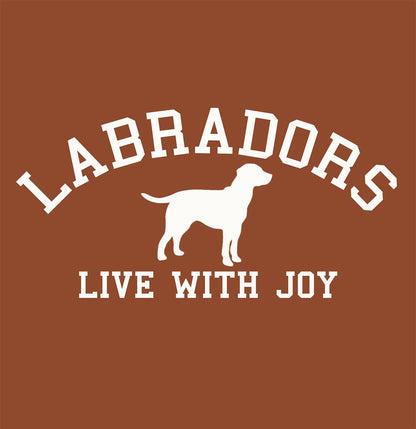 Labradors Live With Joy on Brown - Pigment Dyed Hat