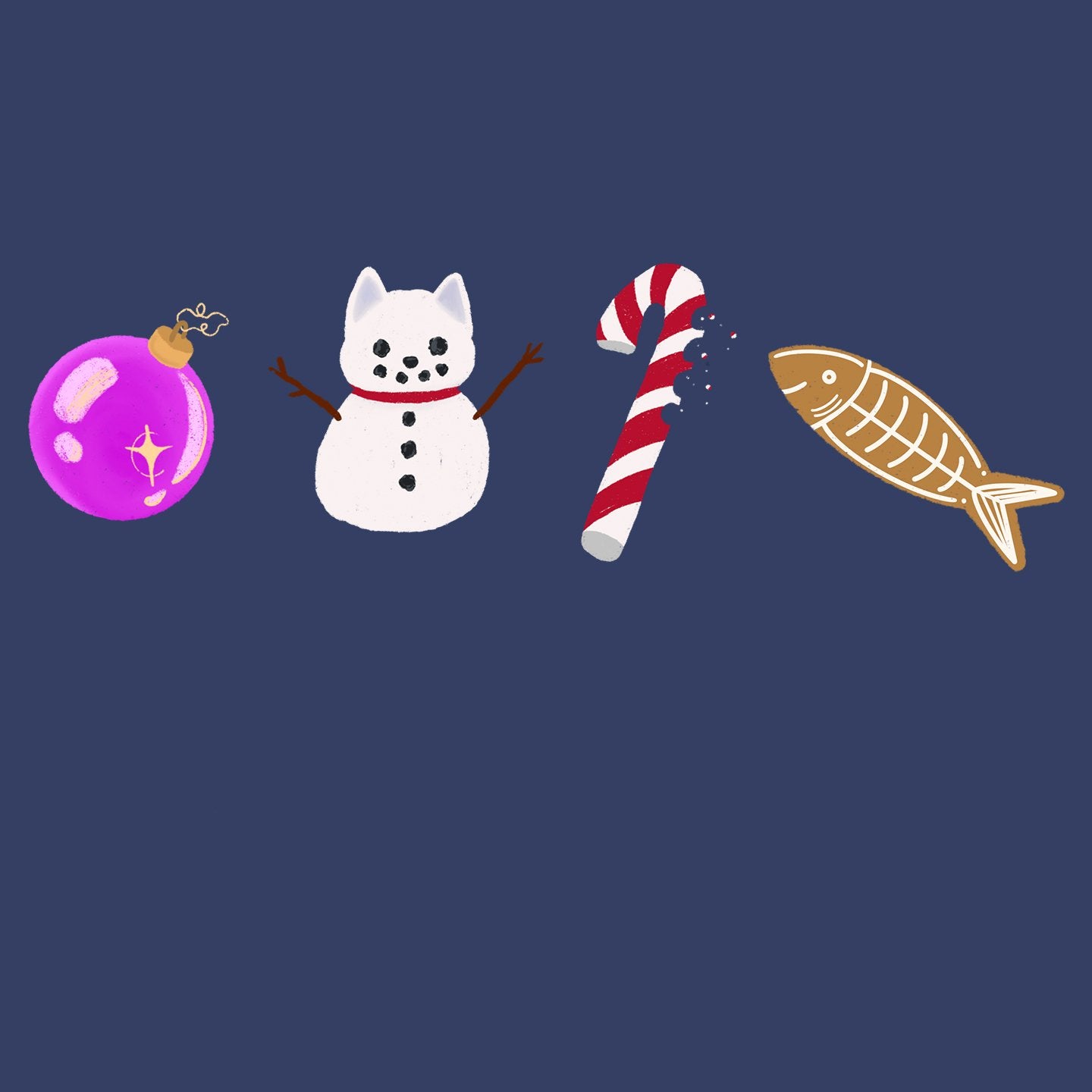 Christmas Cat Pattern - Adult Unisex Hoodie Sweatshirt