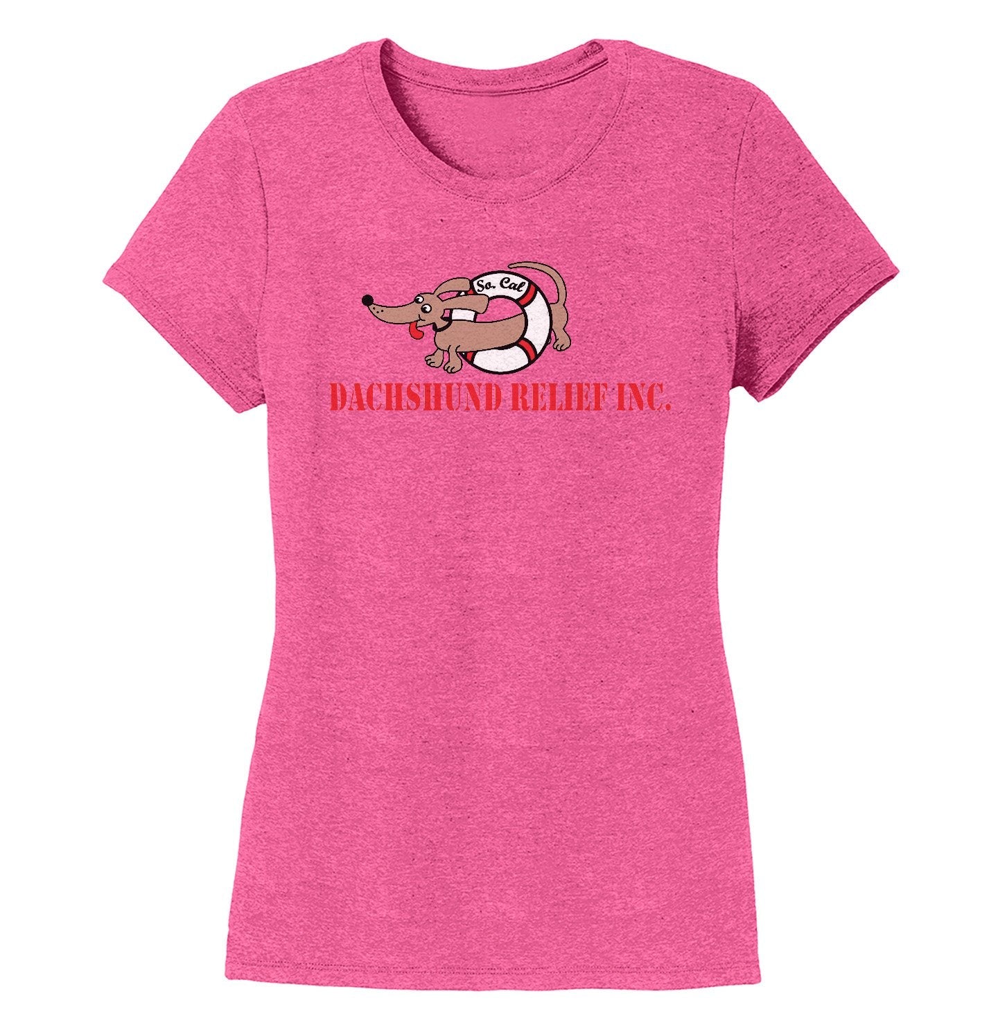 So Cal Dachshund Relief Logo - Women's Tri-Blend T-Shirt