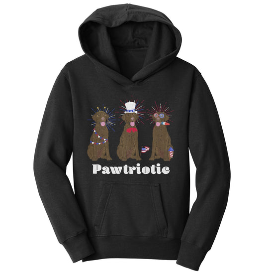 4th of July Patriotic Chocolate Lab - Kids' Unisex Hoodie Sweatshirt