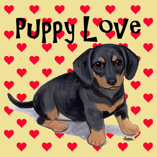 Dachshund Puppy Love - Adult Unisex T-Shirt