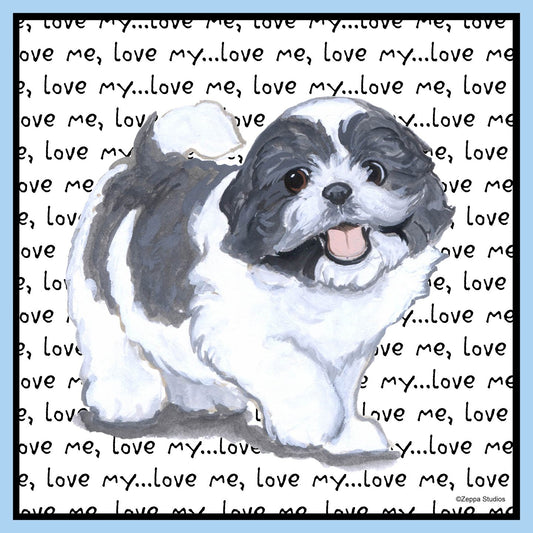 Shih Tzu Love Text - Kids' Unisex T-Shirt