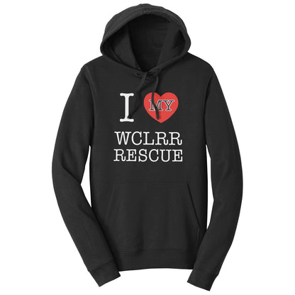 I Heart My WCLRR Rescue - Adult Unisex Hoodie Sweatshirt