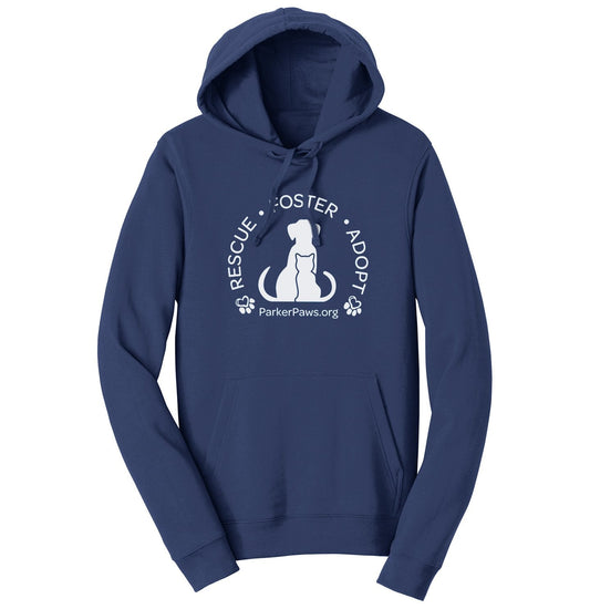 Parker Paws Rescue Foster Adopt - Adult Unisex Hoodie Sweatshirt