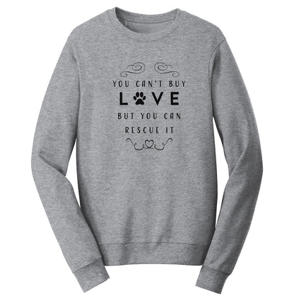 Animal Pride - Can Rescue Love - Adult Unisex Crewneck Sweatshirt