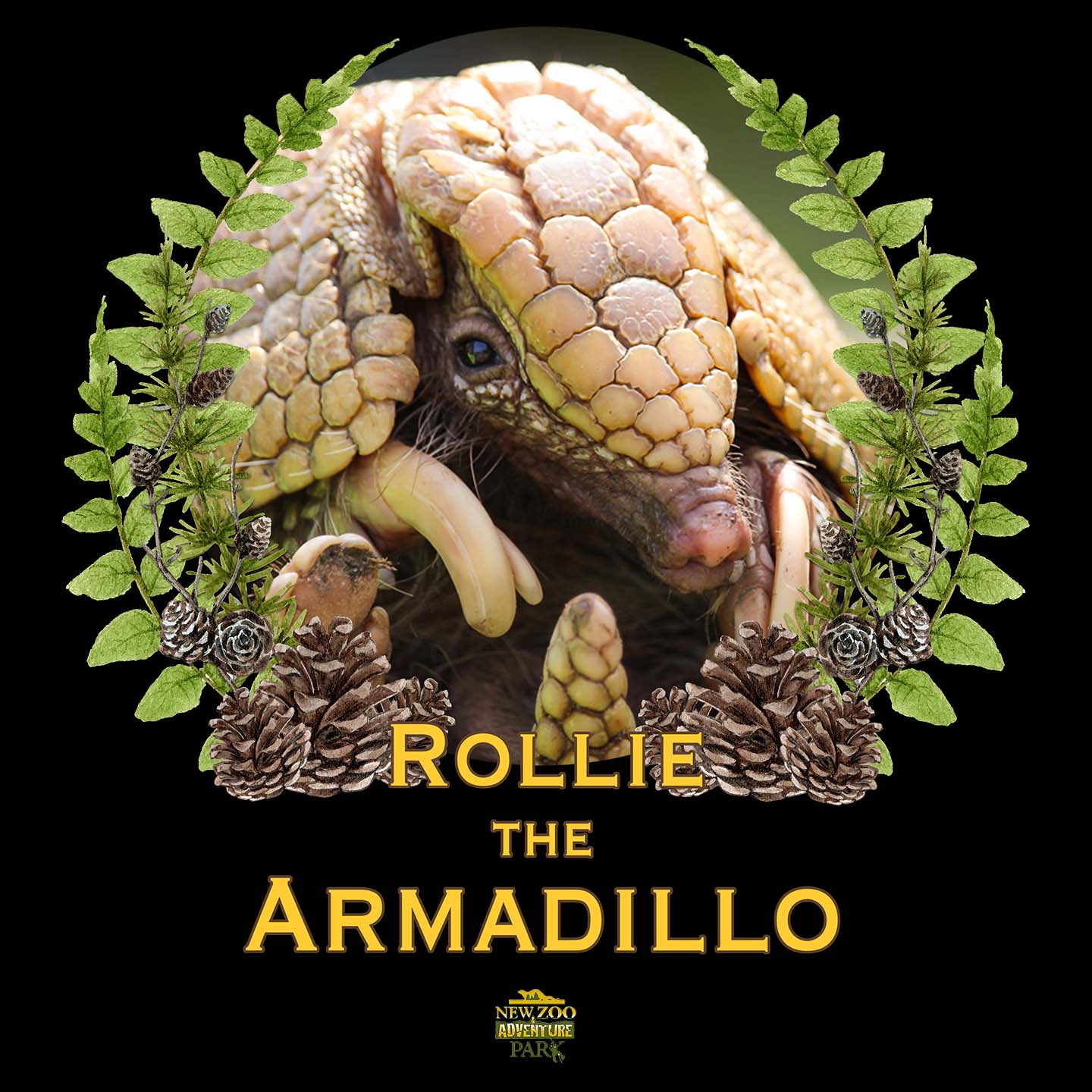 Rollie the Armadillo - Adult Unisex Long Sleeve T-Shirt