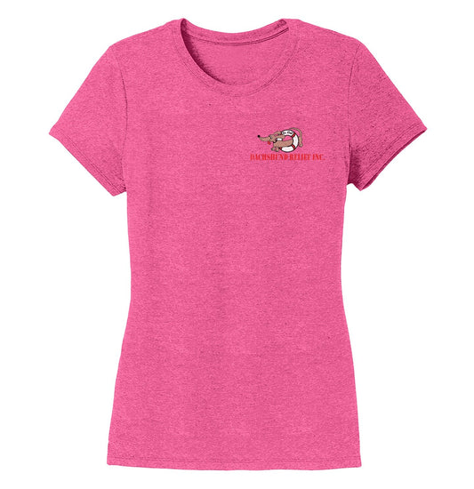 So Cal Dachshund Relief Left Chest Logo - Women's Tri-Blend T-Shirt