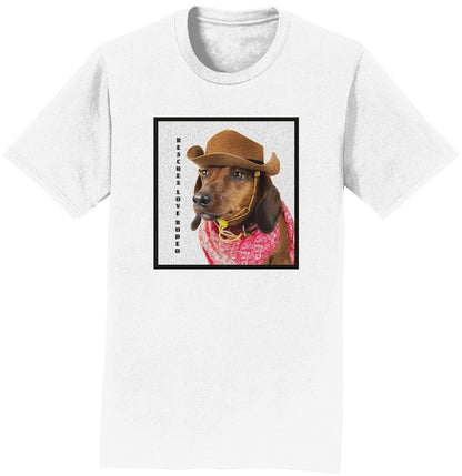 Rodeo Dachshund - Adult Unisex T-Shirt