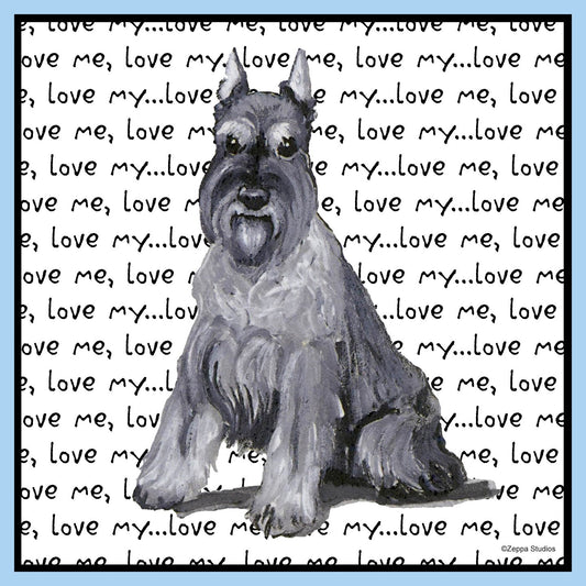 Schnauzer Love Text - Kids' Unisex T-Shirt