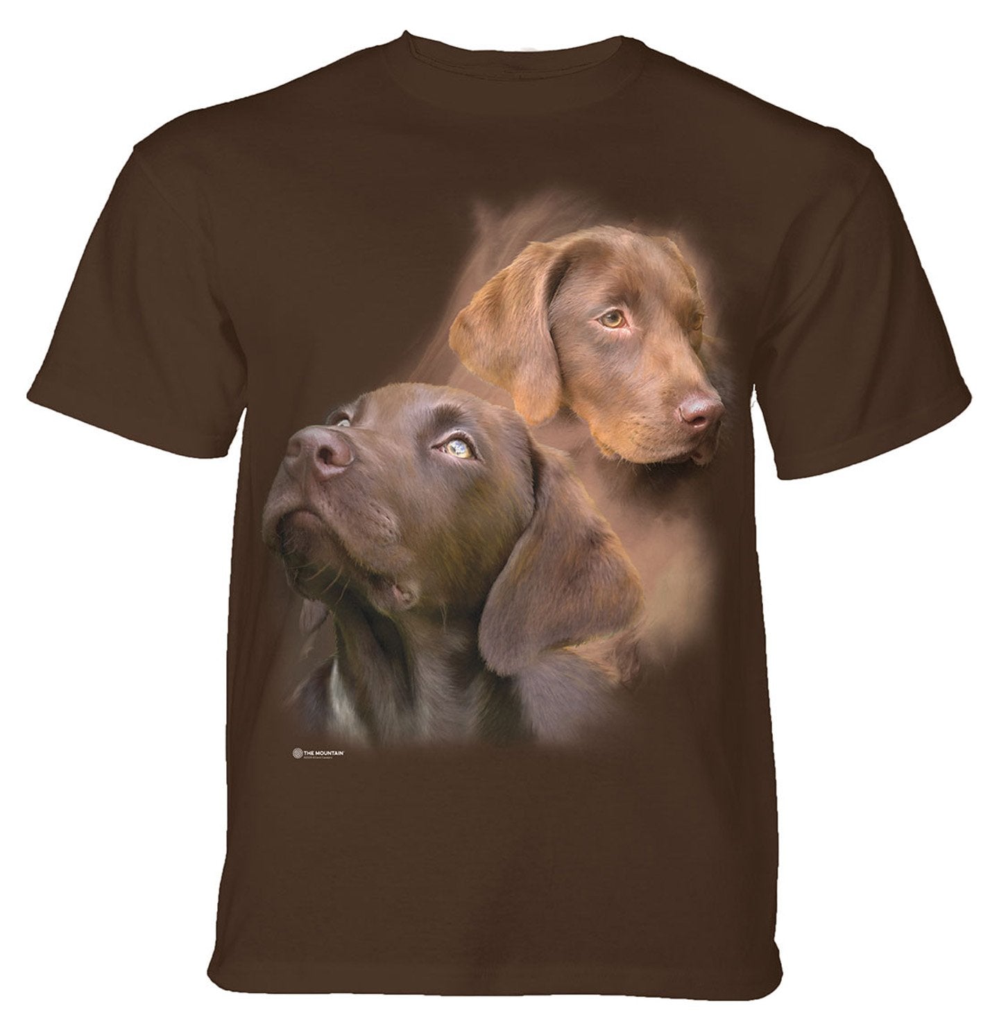 The Mountain - Chocolate Labs - Adult Unisex T-Shirt