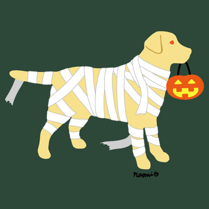 Yellow Lab Mummy Trick or Treater - Adult Unisex T-Shirt