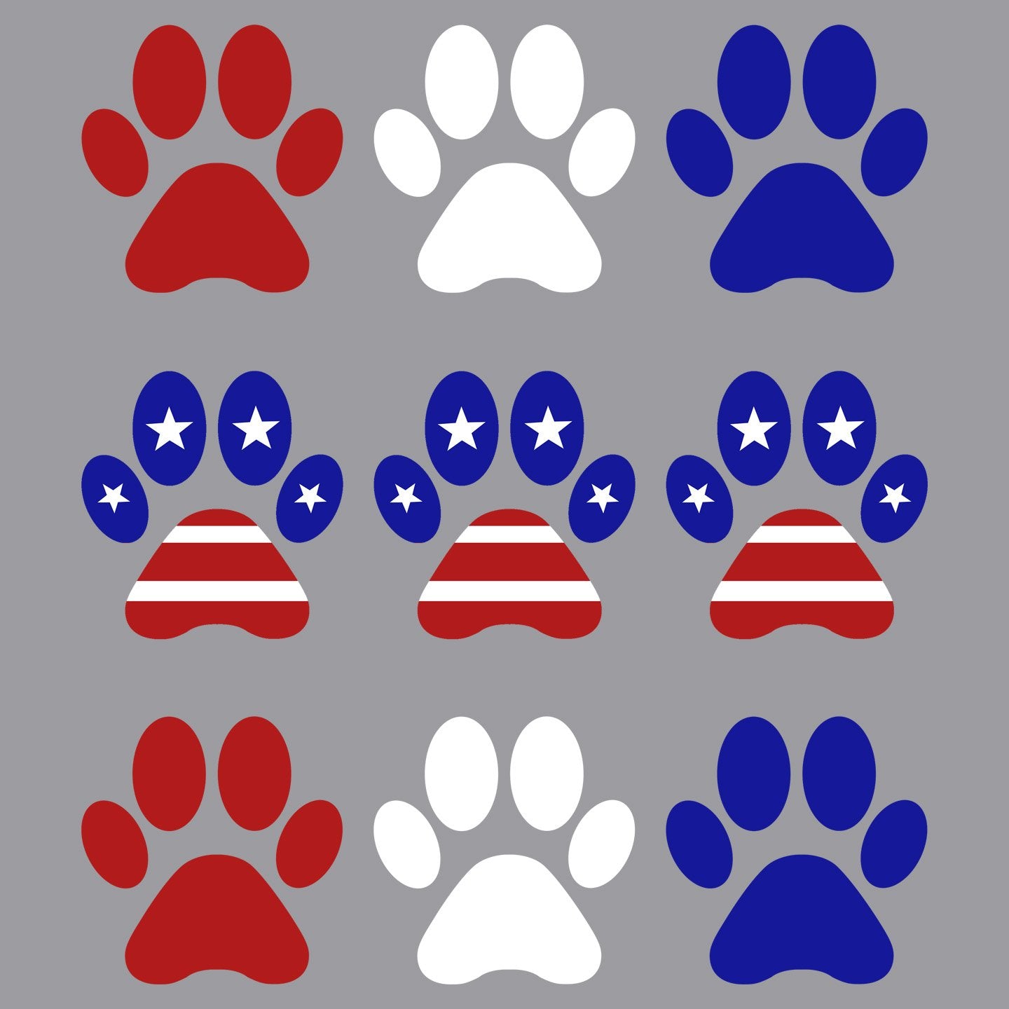 Patriotic Paws - Adult Unisex Crewneck Sweatshirt