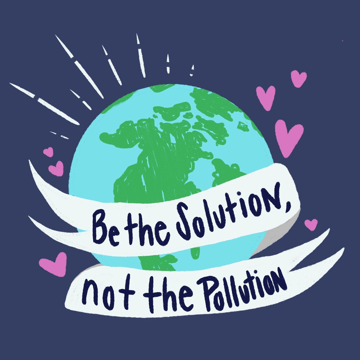 Earth Day Be The Solution Not The Pollution - Adult Unisex T-Shirt