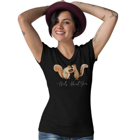 Animal Pride - Nuts About You - Women's V-Neck T-Shirt