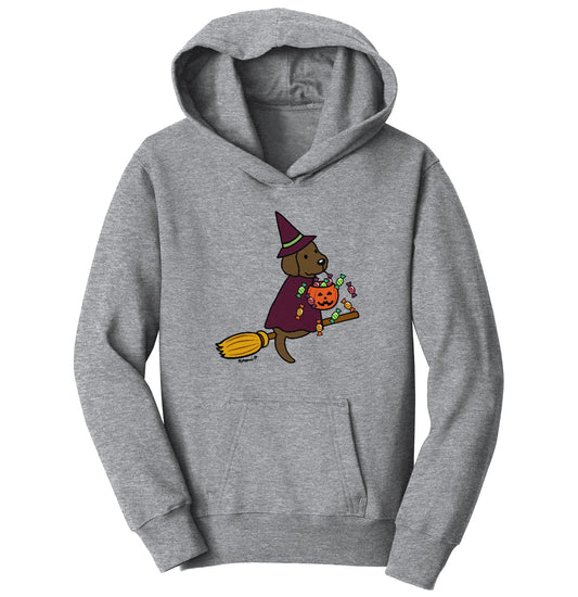 Chocolate Lab Witch - Halloween - Kids' Unisex Hoodie Sweatshirt