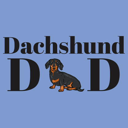 Dachshund Dad Illustration - Adult Tri-Blend T-Shirt