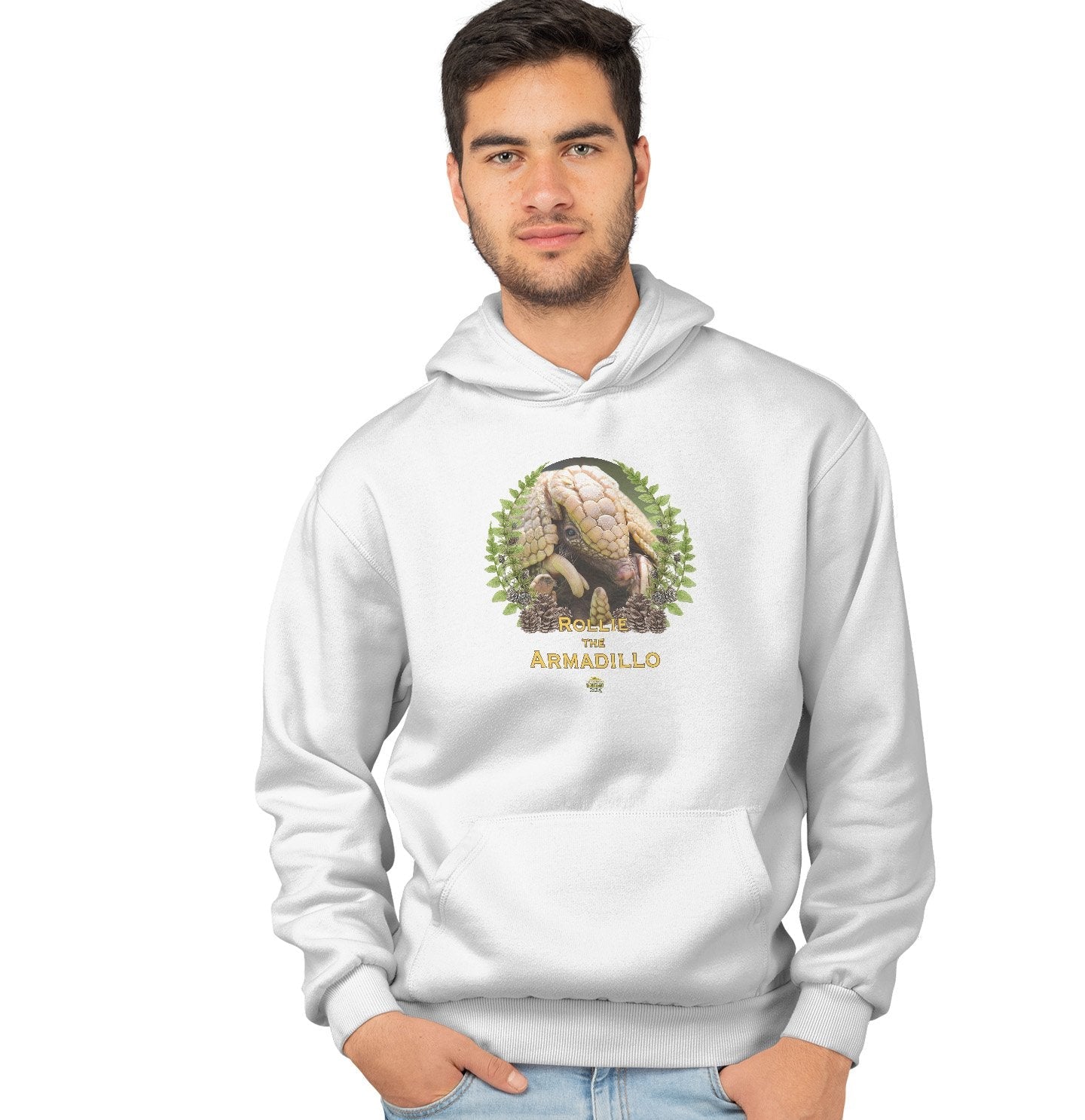Rollie the Armadillo - Adult Unisex Hoodie Sweatshirt