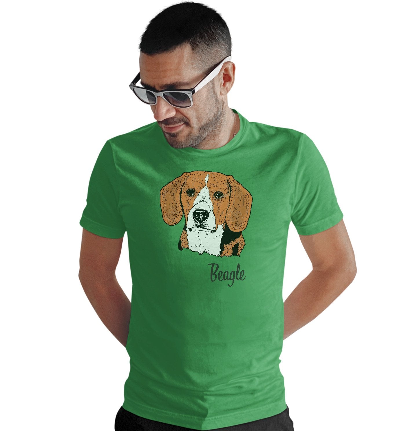 Beagle Headshot - Adult Unisex T-Shirt