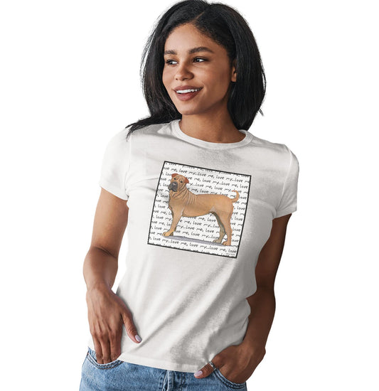 Animal Pride - Shar Pei Love Text - Women's Fitted T-Shirt