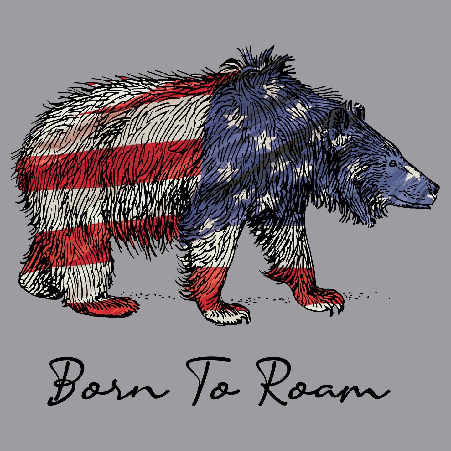 Bear Flag Overlay - Women's V-Neck T-Shirt