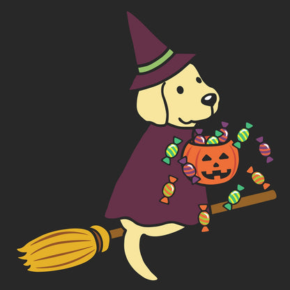 Yellow Lab Witch - Adult Unisex T-Shirt