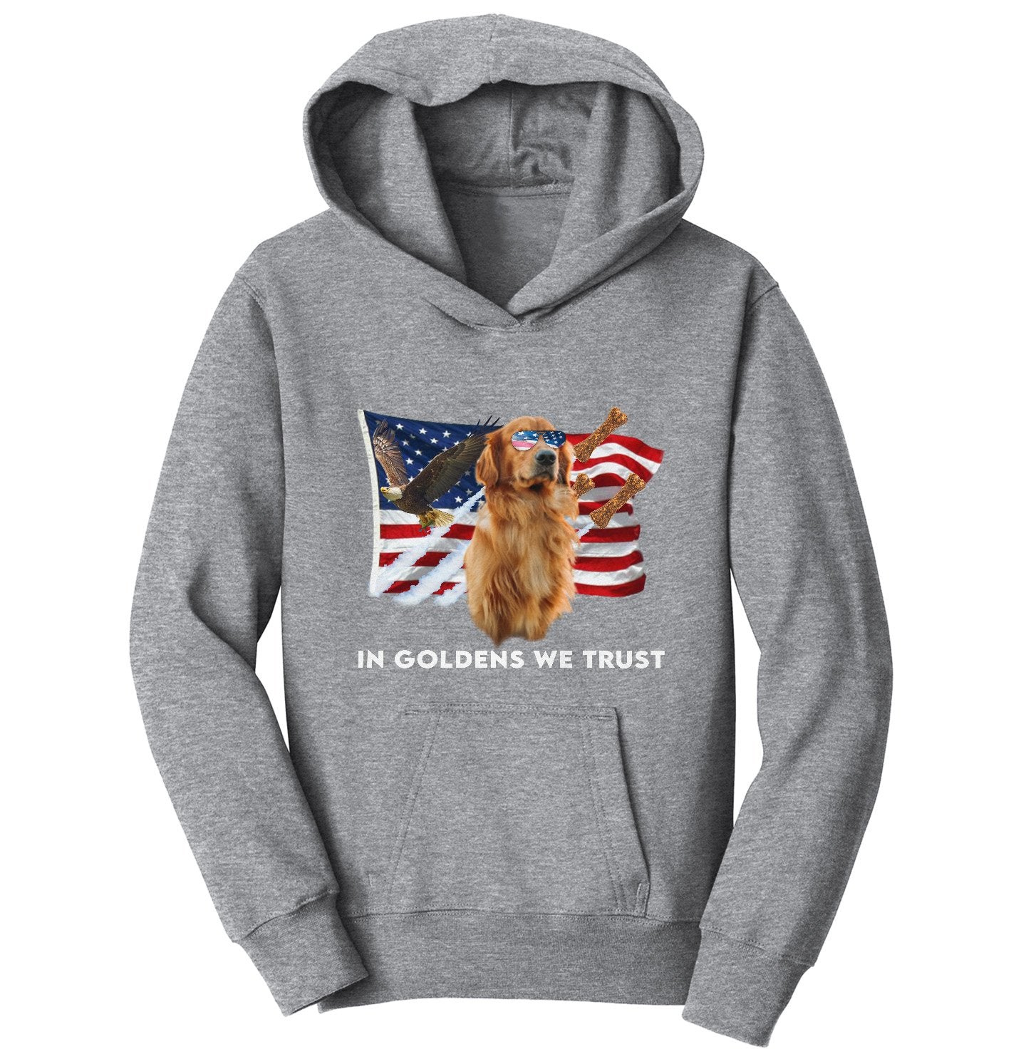 In Golden Retrievers We Trust - Kids' Unisex Hoodie Sweatshirt