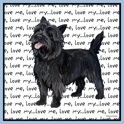 Cairn Terrier Love Text - Women's Fitted T-Shirt