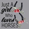 Just A Girl Who Loves Horses - Kids' Unisex T-Shirt